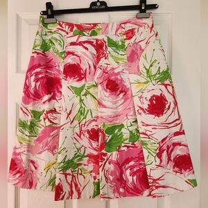 Skirt Size 8. Grace Elements. Cotton and spandex.  Bright colors. Belt loops.